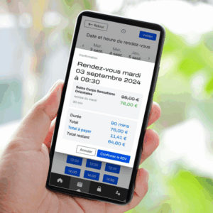 relation client application mobile salon
